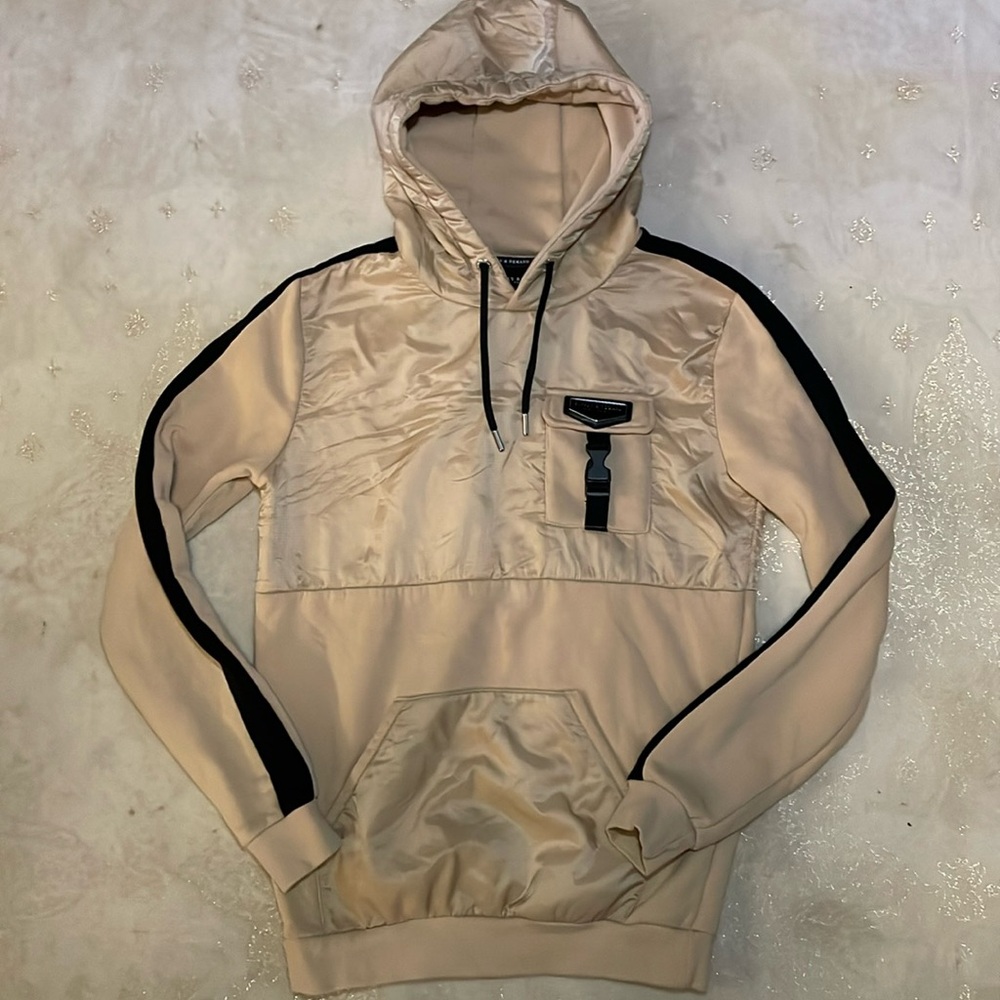 Supply & Demand Tan Hoodie Small Sweatshirt
